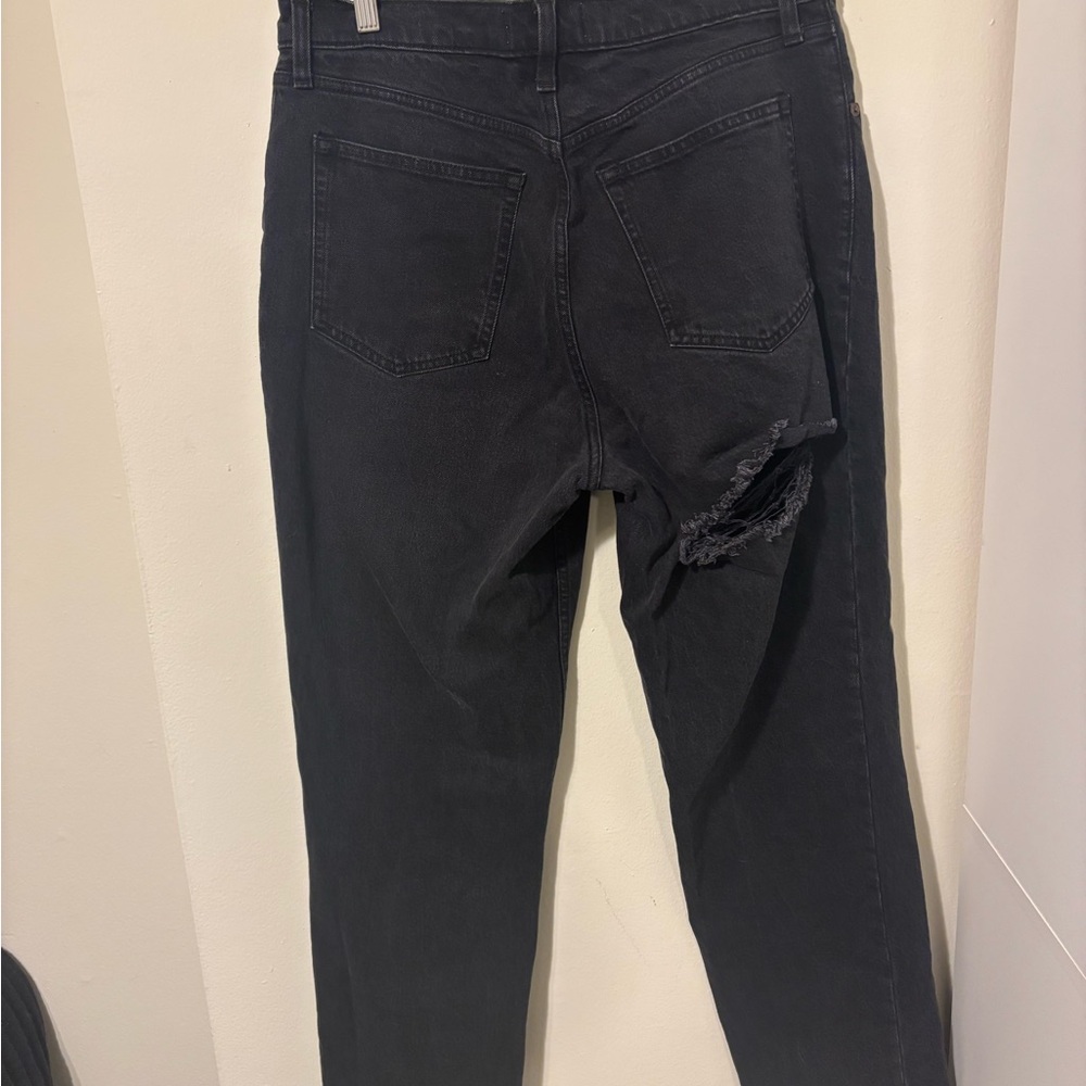 Abercrombie & Fitch Charcoal Straight Leg Jeans